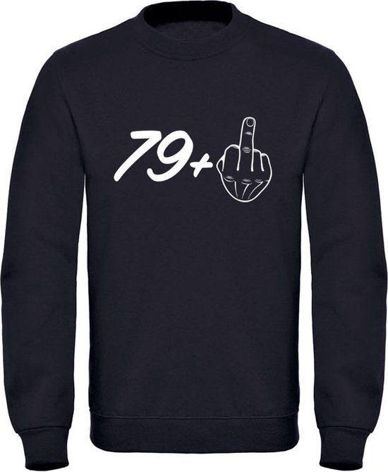 Sol's Zwarte Unisex Trui | 80 Jaar Verjaardag | Katoen | Maat L