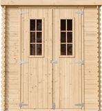 Timbela M309C - Houten tuinhuis - 3,53 m² - 204x204xH200 cm - zonder vloer