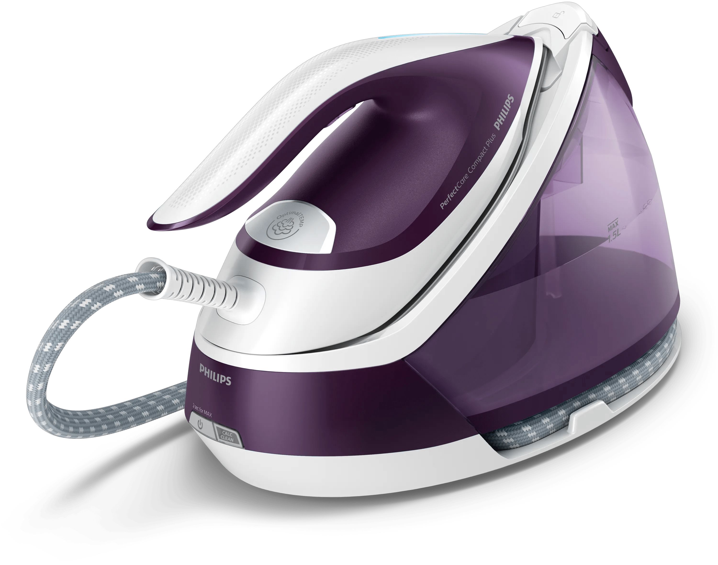 Philips PerfectCare Compact Plus GC7933/30 - Stoomgenerator - 2400W - Paars