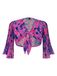 YOEK Bolero bleu chiné / rose