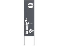 vidaXL - Jardin - Brise-vue - Anthracite - 32 x 140 cm - Acier laminé à froid