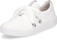 Gabor - Dames - Lage Sneakers - Leer - Wit - Maat 42