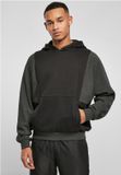 Urban Classics Cut On Sleeve Hoodie/trui M Zwart/Grijs