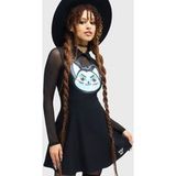 THE VAMPURR by KILLSTAR KILLSTAR THE VAMPURR - Gothic Mini-jurk - Feeling Fangtastic Skater Dress - XS tot 4XL - voor Vrouwen - zwart