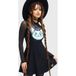 THE VAMPURR by KILLSTAR KILLSTAR THE VAMPURR - Gothic Mini-jurk - Feeling Fangtastic Skater Dress - XS tot 4XL - voor Vrouwen - zwart