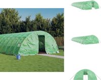 vidaXL Tuinkas met stalen frame 100 m² 20x5x2,3 m groen