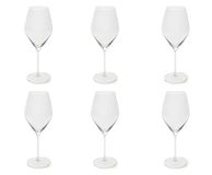 Excelsa Asti Set met 6 wijnglazen, transparant, mondgeblazen glas, inhoud 470 ml.