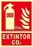 NM RD00106 brandblusser CO2, klasse B, PVC, 0,7 mm, 21 x 30 cm, met CTE, RIPCI en geschikt voor de nieuwe wetgeving