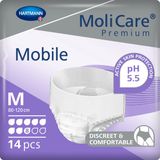 Molicare Premium Mobile 8 Druppels Medium 2015 ml Absorptie - 2 x 14 stuks - Voordeelverpakking