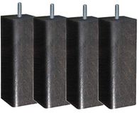 Margot – Vierkant, Set van 4 Voeten Basis 7 X 7 X 23 cm, Hout, Chêne grisé