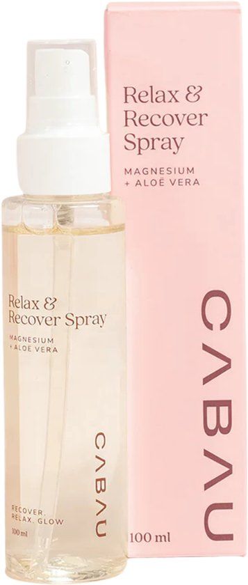 Cabau – Relax & Recover Spray – Magnesiumolie Spray met Aloë Vera – 100 ml
