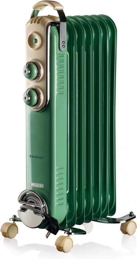 Ariete 0837/14 Vintage Oil Radiator - 1500W - Mint Green