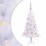 vidaXL Kunstkerstboom met 150 LED Wit 120 cm PVC en Staal