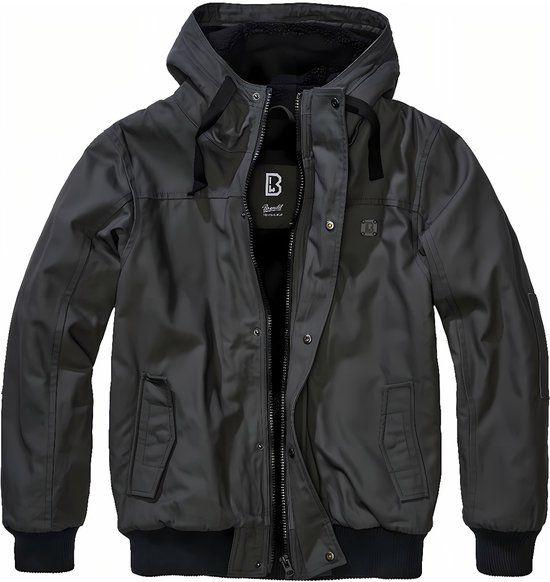 Brandit Essential Heren Winterjas - antraciet - L