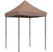 vidaXL Partytent 200 x 200 x 306 cm Bruin Oxford Stof