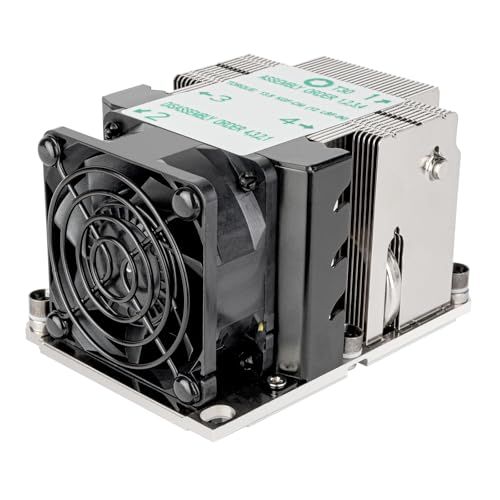 SilverStone Technology XE02-3647N, 2U SFF-server/werkstation CPU-koeler voor Intel LGA 3647 smalle fitting, SST-XE02-3647NB (zwart + zwart)