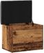 vidaXL Opbergbankje - 62x42x45 cm - Bewerkt Hout - Oud Houtkleurig