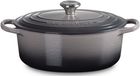 Le Creuset Signature geëmailleerde gietijzeren braadpan met deksel - ovaal, 29 cm, 4,7 liter, vuursteen, 2117829444