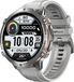 DrPhone ChronaX Max Rugged Smartwatch – 1.73” AMOLED – 100 Dagen Batterij – BT Bellen – SpO2 – GPS Tracking – 100+ Sportmodi – Roestvrij Stalen, PU Leren En Siliconen band - Zilver