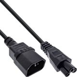 InLine C5 - C14 stroomkabel voor UPS/PDU | 3x 1,00mm | zwart | 2 meter