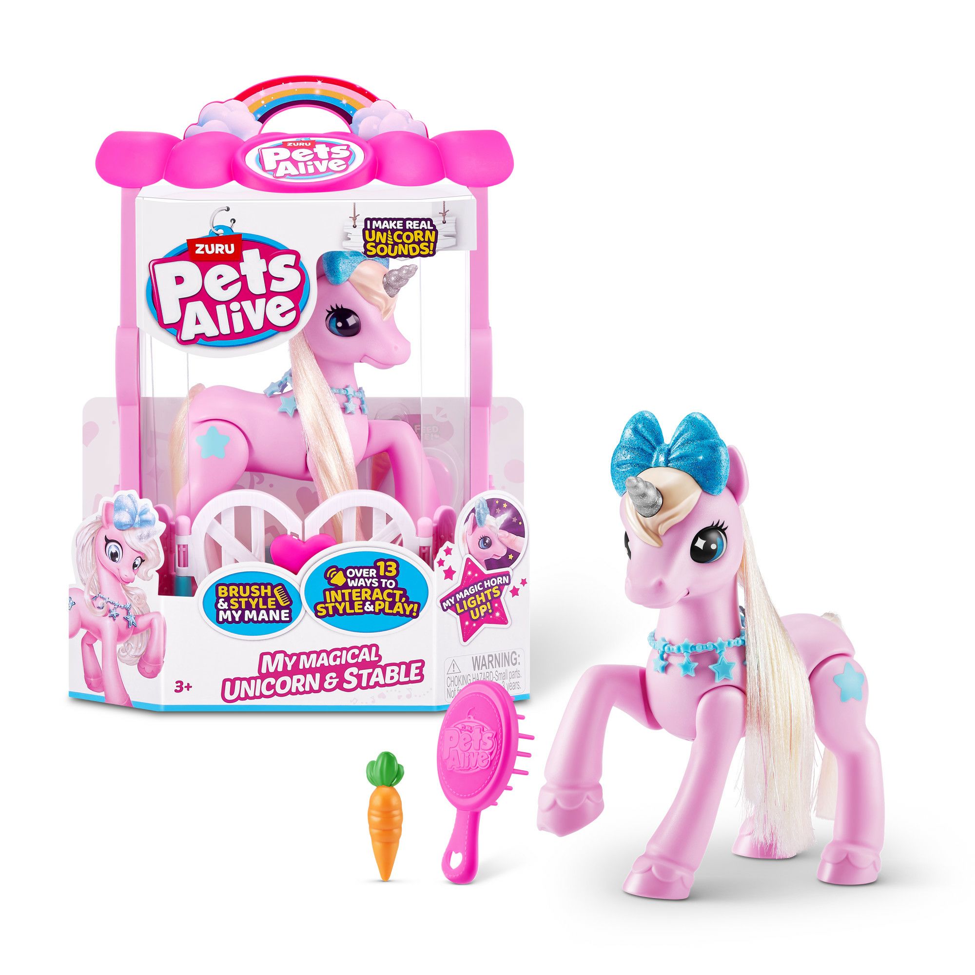 ZURU Pets Alive Magische Unicorn met Stal - Speelfiguur