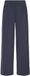 Ichi Damesbroek Linna Lange Broek Regular Fit Donkere Marine Polyester Stretch