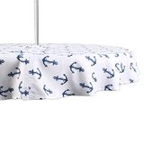 DII Outdoor tafelkleed met ritssluiting voor 4-6 personen anker 152,4 cm rond
