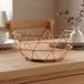 Panier en cuivre, décoratif, 26x12 cm, pour décoration de table