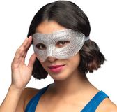 Boland - Masker Diamond - Volwassenen - Zilver