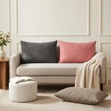vidaXL Kussensloop 6 pcs HEERLEN Roze 50 x 75 cm Fluweel