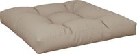 vidaXL Palletkussen 80x80x12 cm stof taupe