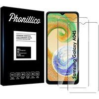 Phonillico® Samsung Galaxy A04S Gehard Glas Screenprotector [Pack 2]
