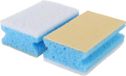 Éponge de sanitaire sans marque - 8x - Bleu - Éponge en mousse - 11 x 8 x 7 cm - Nettoyage de salle de bain