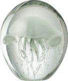 J-Line presse-papier Calypso - glas - transparant/groen - large