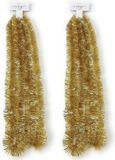 Inge-glas Inge's Christmas Decor Gmbh 2x Kerstslinger Guirlande Goud 270 cm