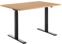 Topstar Zit-/sta-bureau, Elektrisch Verstelbaar, 120x80 cm, Zwart/Wit