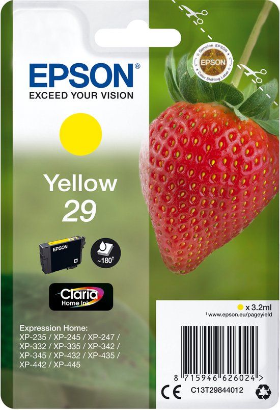 Epson 29 Inktcartridge Geel