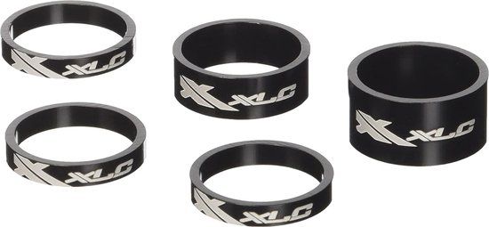XLC AS-A02 Ahead Balhoofdset - 1 inch - Zwart - Set van 5 - Spacers