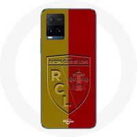 Maniacase Etui Vivo y21s 2021 rcl lens Logo geel en rode achtergrond