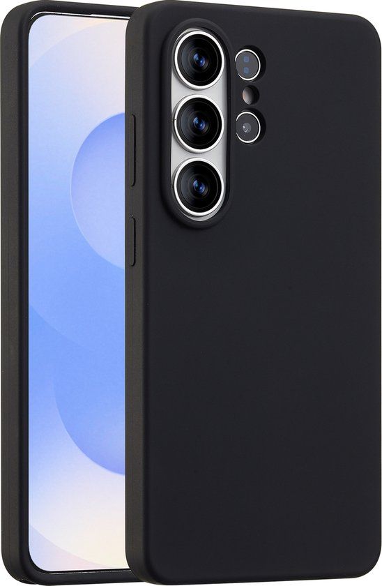 Accezz Liquid Silicone Backcover voor de Samsung Galaxy S26 Ultra - Zwart