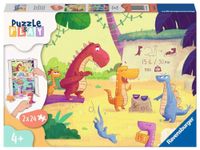 Ravensburger Kinderpuzzle Puzzle&Play 05675 - Dinosaurier im Sommer - 2x24 Teile Puzzle für Kinder ab 4 Jahren