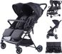 Novi Baby® Foss Go Duobuggy - All Black - Compact - 15 kg per zitje