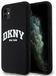 DKNY Silicone Arch Logo Back Case (MagSafe Compatible) - Geschikt voor Apple iPhone 11 (6.1") - Zwart