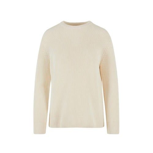 Urban Classics Curvy Rib Gebreide Trui Ecru