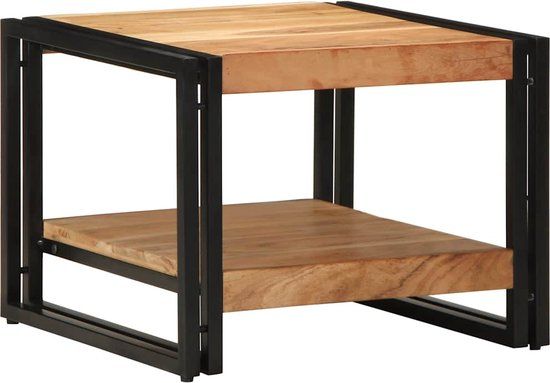 vidaXL Salontafel 50x50x38 cm massief acaciahout