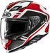HJC F71 Tozz Casque intégral Noir Blanc Rouge Taille 2XL