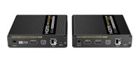 PremiumCord Optische HDMI-extender tot 40 km, resolutie 4K @ 60Hz, HDR, 4:4:4, HDMI 2.0, metalen behuizing, zwart