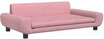 vidaXL Banc enfant 100x54x33 cm velours rose