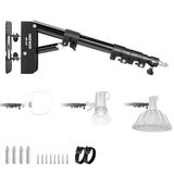 NEEWER Ringlamp Wandmontage Boomarm, 55-116cm 180° Draaibare Driehoekslampstandaard voor Stroboscoop Monolight Softbox Paraplu Reflector Fotografie,Max. 3kg, WB-100