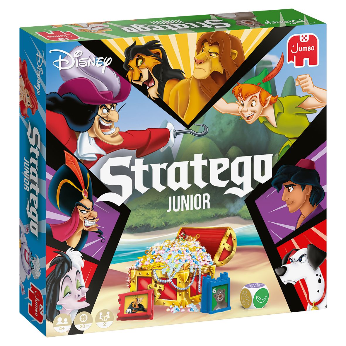 Jumbo Stratego Junior Disney Strategy Board Game - Ages 4+